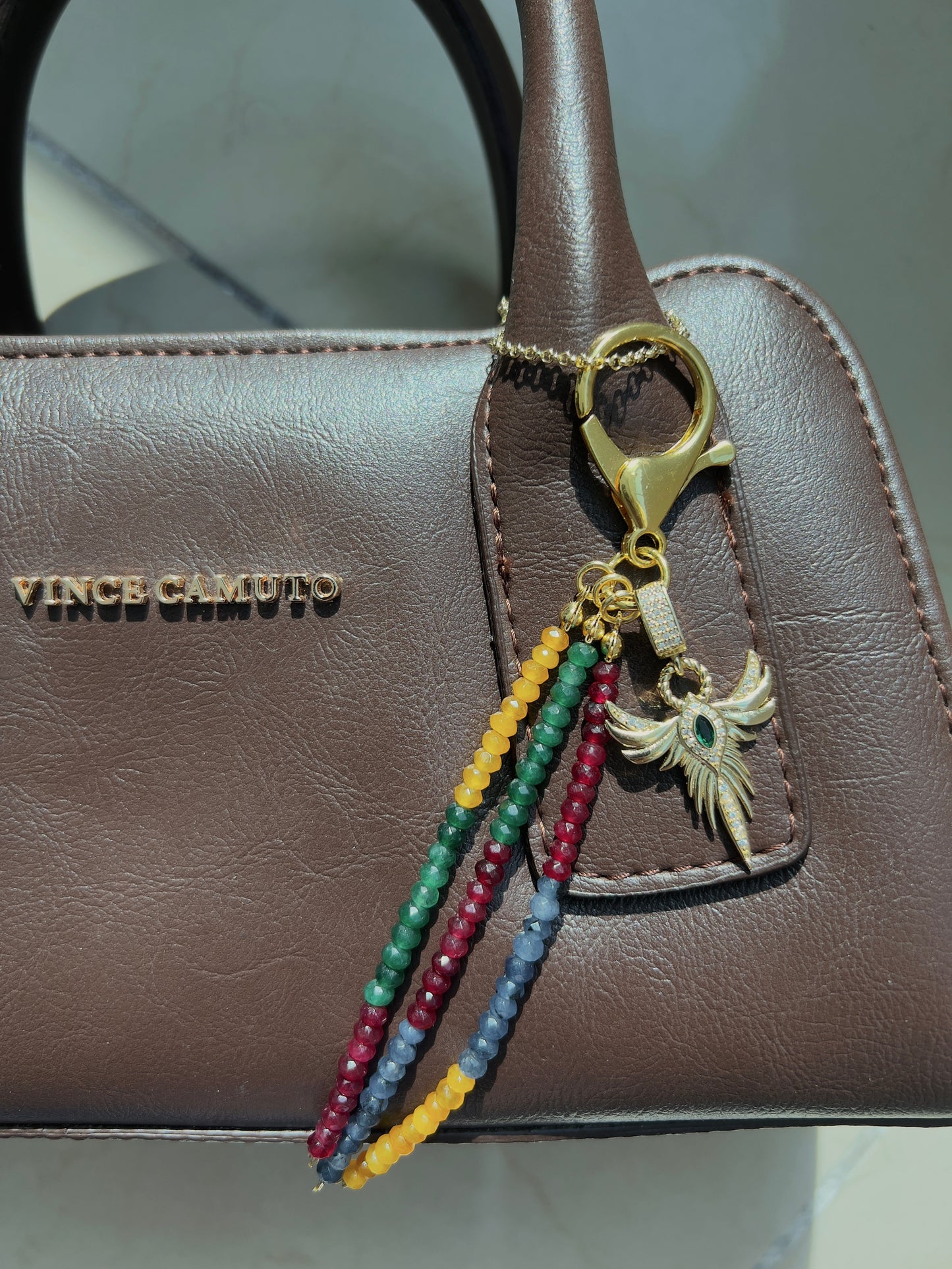 Natural Stones Bag Charm