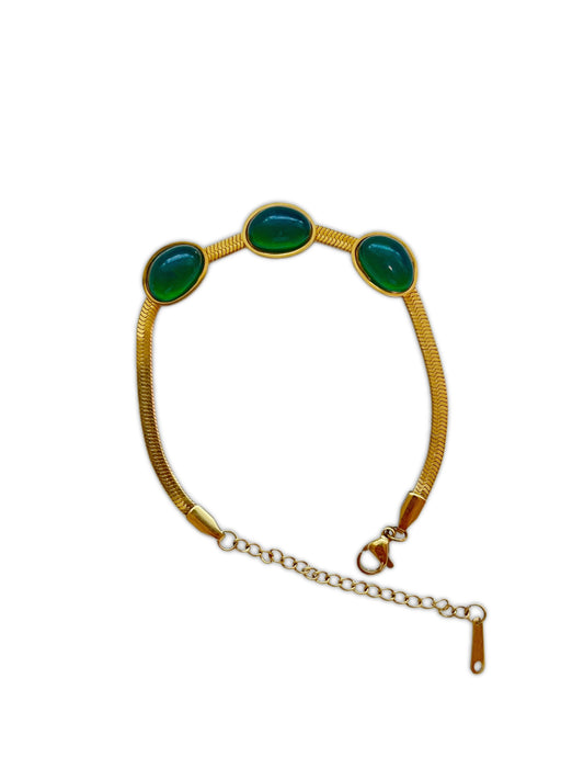 Forest green bracelet