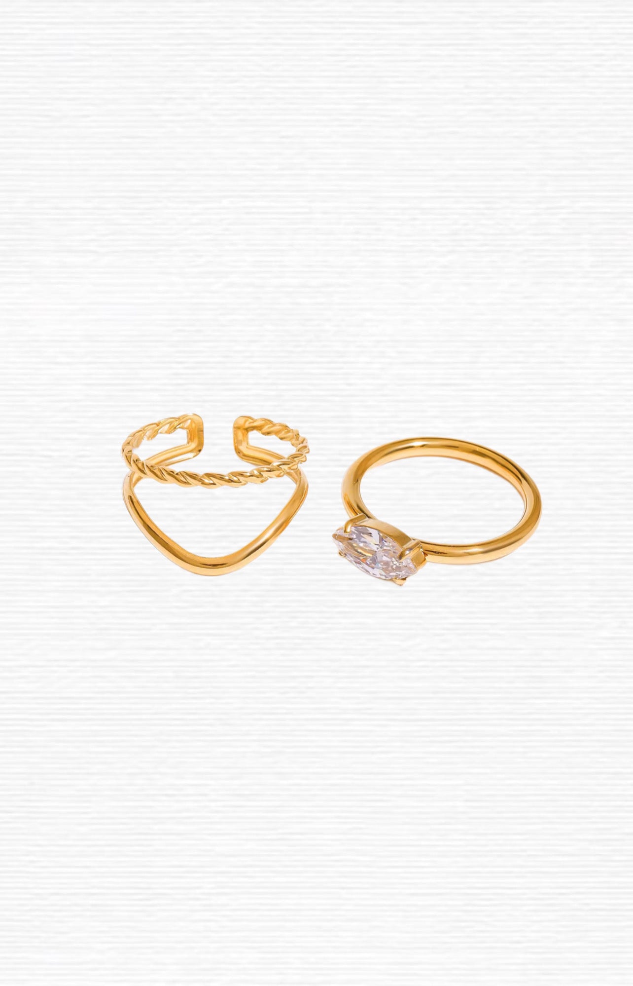 Golden Duo Ring