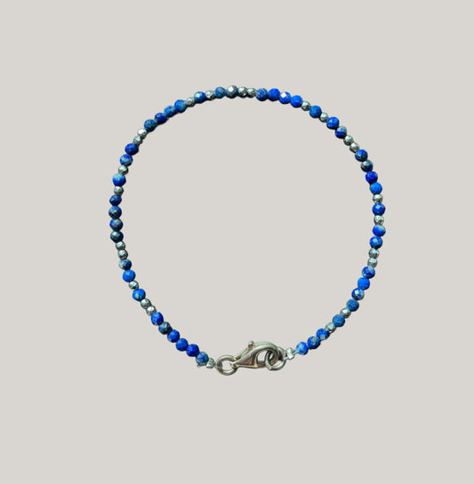 lapis lazuli stacks bracelet
