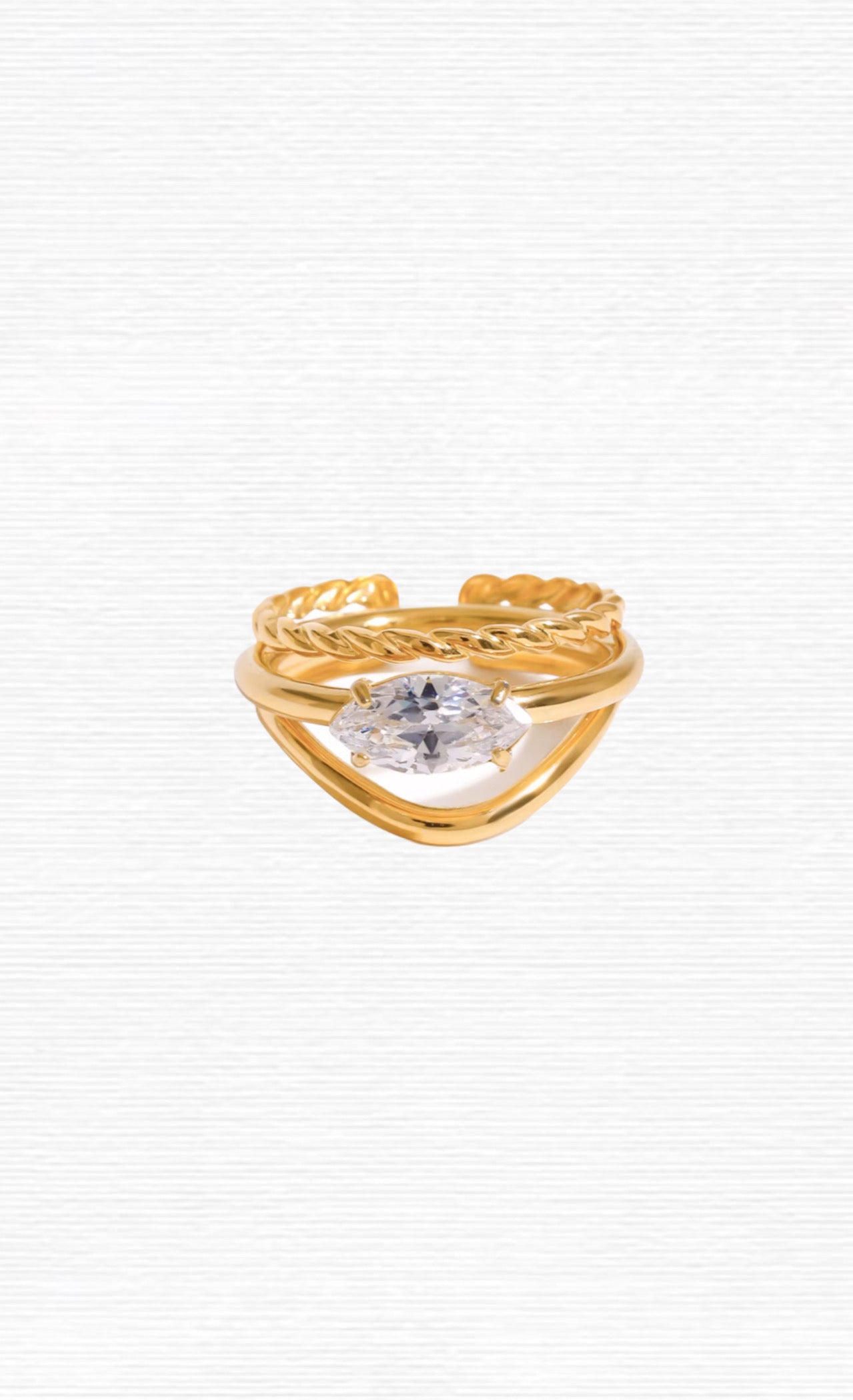 Golden Duo Ring