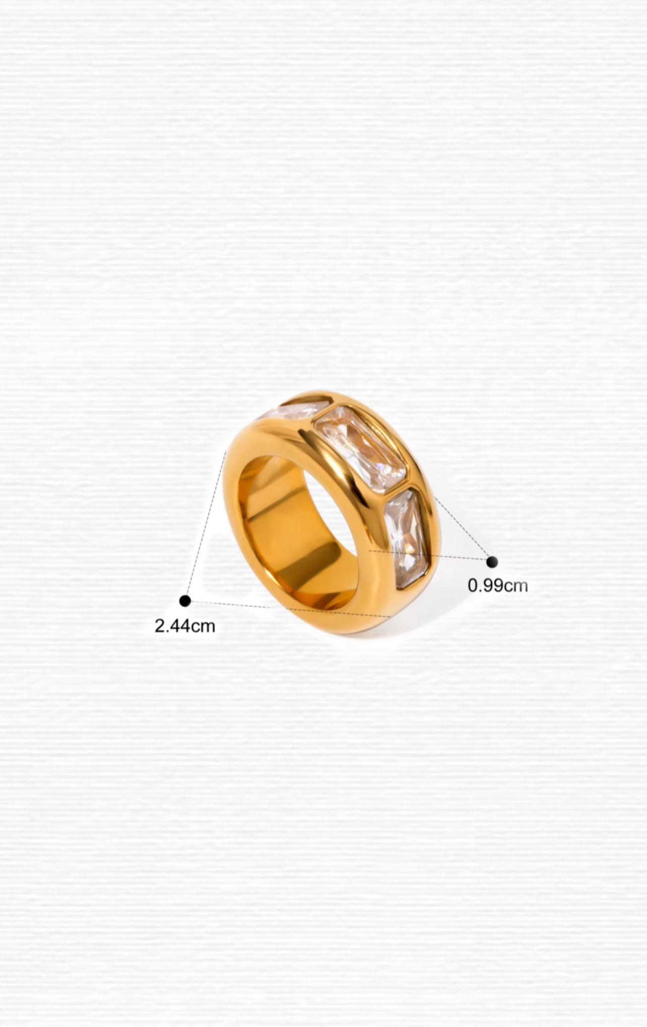 Golden Orbit Ring