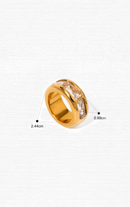 Golden Orbit Ring