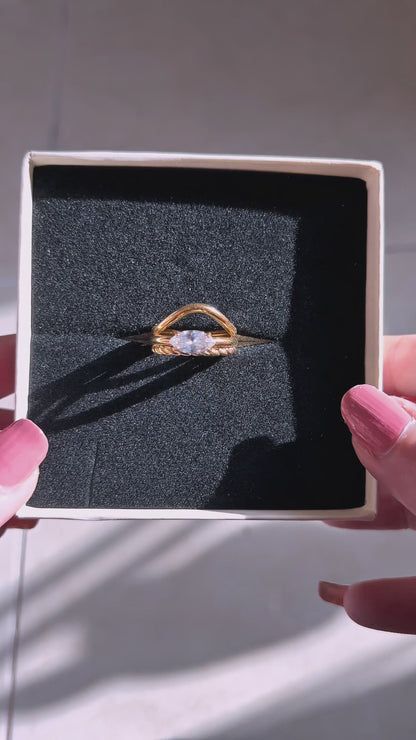 Golden Duo Ring